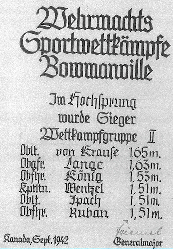 GeneralMajor Georg Friemel's signature on a poster